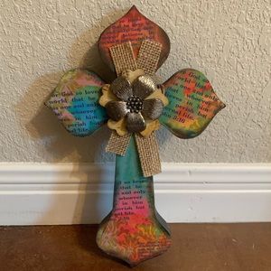 Multi-Colored Cross - “For God so loved the world”